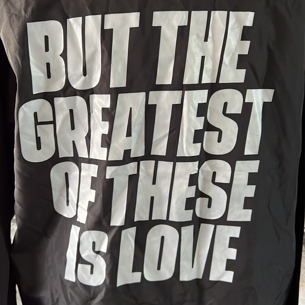 100% Polyester Black Pullover Jacket With Christi… - image 5